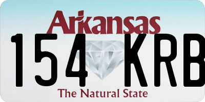 AR license plate 154KRB