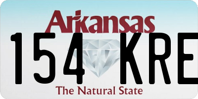 AR license plate 154KRE