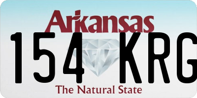 AR license plate 154KRG