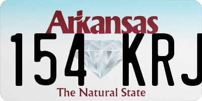 AR license plate 154KRJ