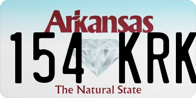 AR license plate 154KRK
