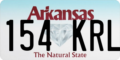 AR license plate 154KRL