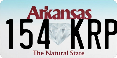 AR license plate 154KRP