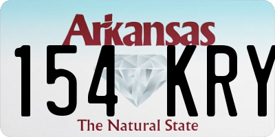 AR license plate 154KRY