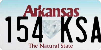 AR license plate 154KSA