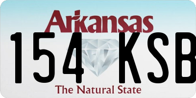 AR license plate 154KSB