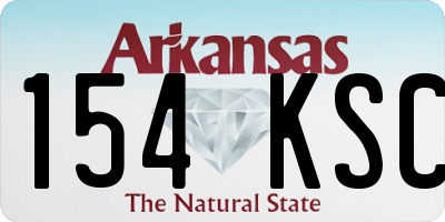 AR license plate 154KSC