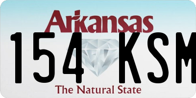AR license plate 154KSM