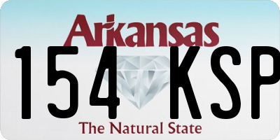 AR license plate 154KSP