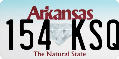 AR license plate 154KSQ