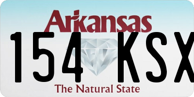 AR license plate 154KSX