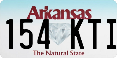 AR license plate 154KTI