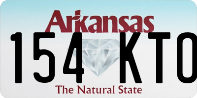 AR license plate 154KTO