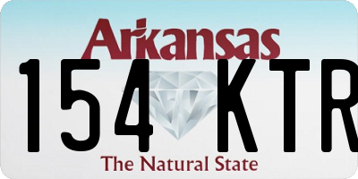 AR license plate 154KTR
