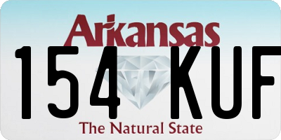 AR license plate 154KUF