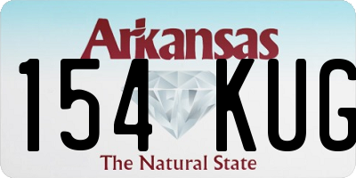 AR license plate 154KUG