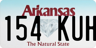 AR license plate 154KUH