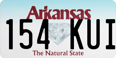 AR license plate 154KUI