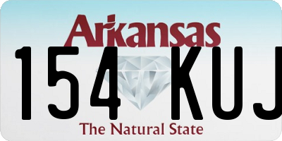 AR license plate 154KUJ
