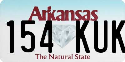 AR license plate 154KUK