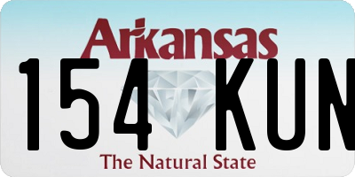 AR license plate 154KUN