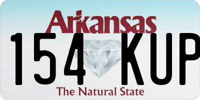 AR license plate 154KUP