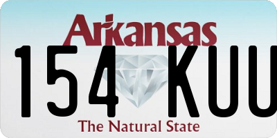 AR license plate 154KUU