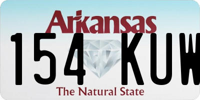 AR license plate 154KUW