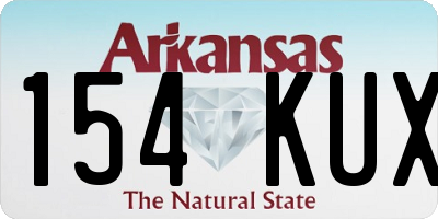 AR license plate 154KUX