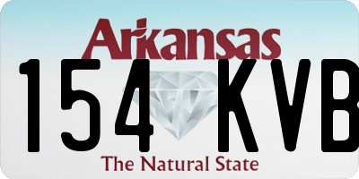 AR license plate 154KVB