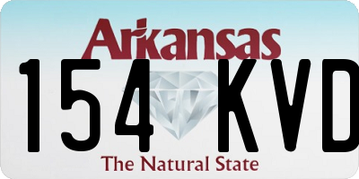 AR license plate 154KVD