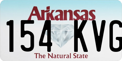 AR license plate 154KVG