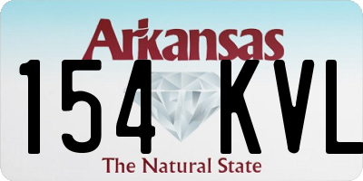 AR license plate 154KVL