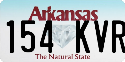 AR license plate 154KVR