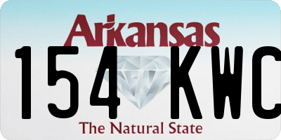 AR license plate 154KWC