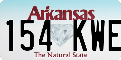AR license plate 154KWE