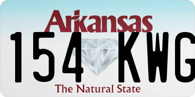 AR license plate 154KWG