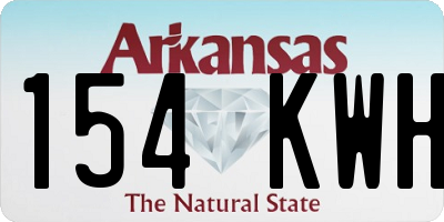 AR license plate 154KWH