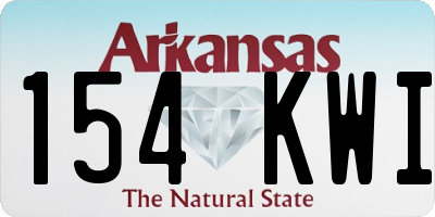 AR license plate 154KWI