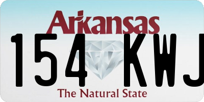 AR license plate 154KWJ