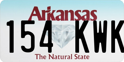 AR license plate 154KWK