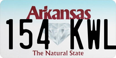 AR license plate 154KWL