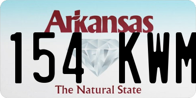 AR license plate 154KWM