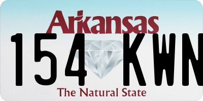 AR license plate 154KWN