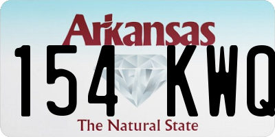 AR license plate 154KWQ