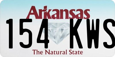 AR license plate 154KWS