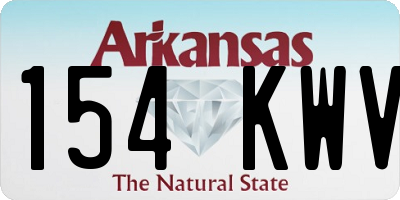 AR license plate 154KWV