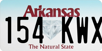 AR license plate 154KWX