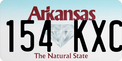 AR license plate 154KXC