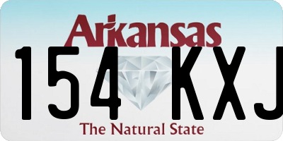 AR license plate 154KXJ